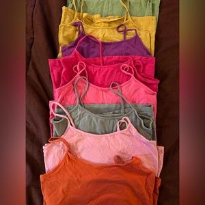 No Boundaries spaghetti strap tank tops.